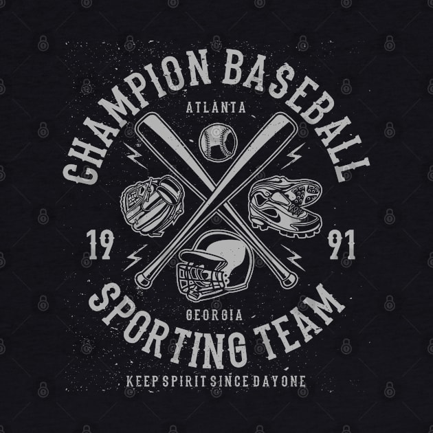 Champion Baseball Sporting Team Atlanta Georgia by JakeRhodes